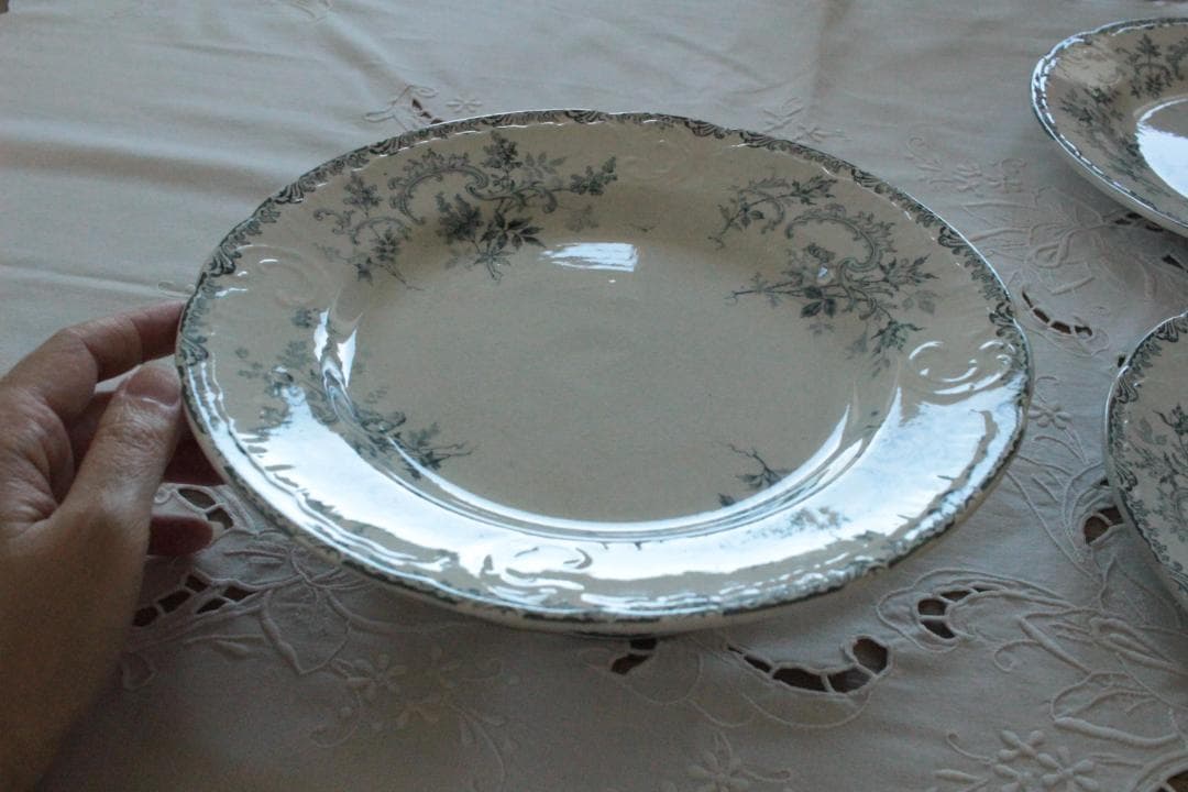 フランスアンティーク・ショワジールロワVILLARDコンポティエ・ケーキスタンド