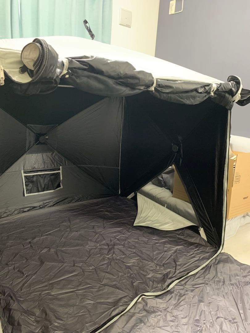 こゆきさま　山善 ポップアップテント ワイド エクルベージュBC