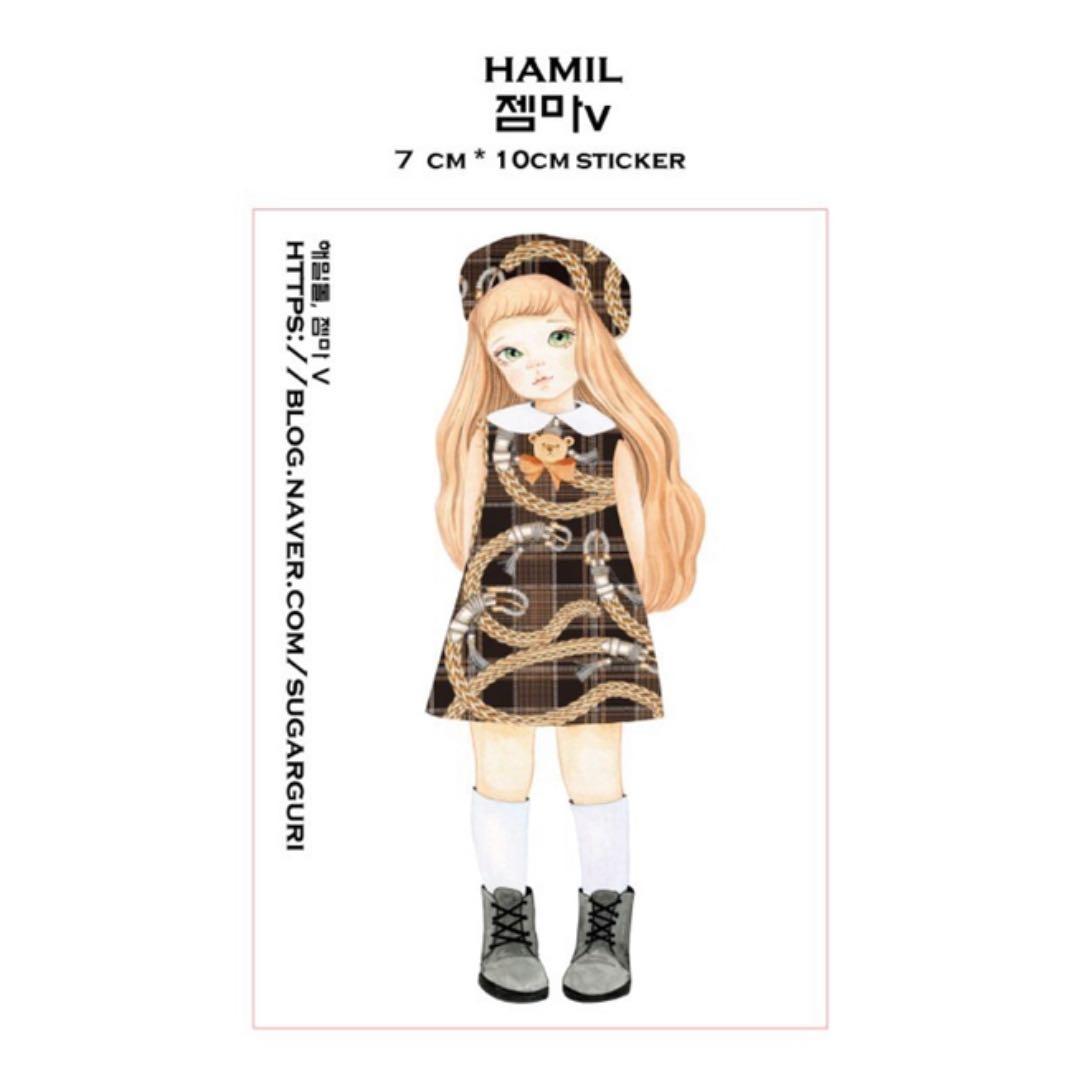 No.6【送料別】hamil ハミル ステッカー 7枚セット