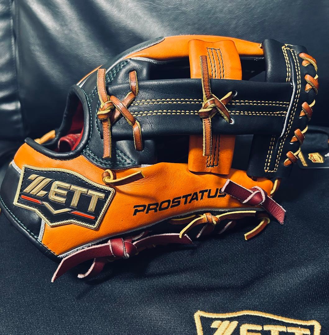 ZETT プロステスペシャルオーダー 硬式 内野用 極上品 日本製 専用袋箱付