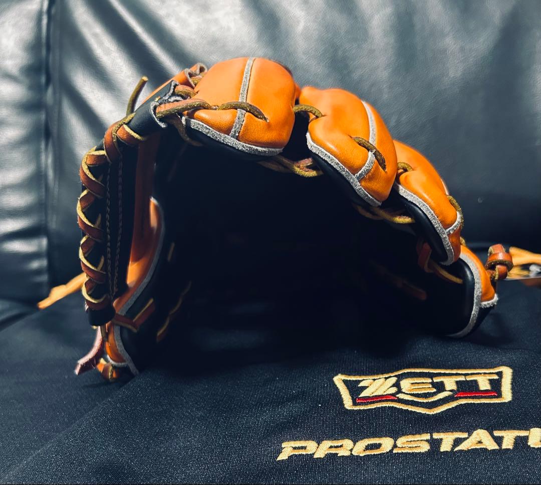 ZETT プロステスペシャルオーダー 硬式 内野用 極上品 日本製 専用袋箱付