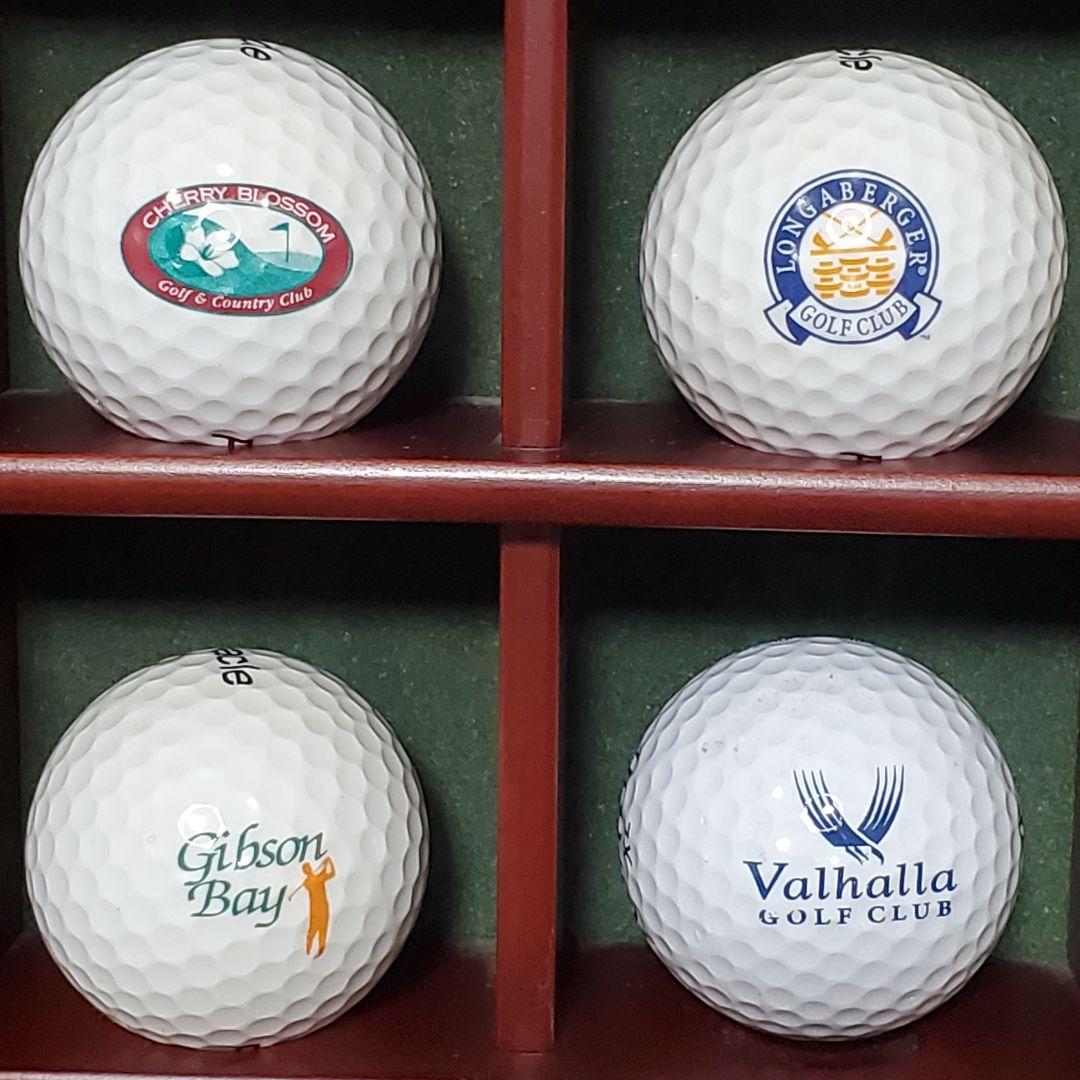 レトロ アンティーク ゴルフ ボール ディスプレイ ケース コレクション 25個