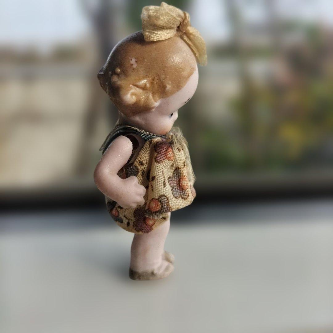 ドイツ　アンティーク　HERTWIG ミニチュアビスクドール　女の子