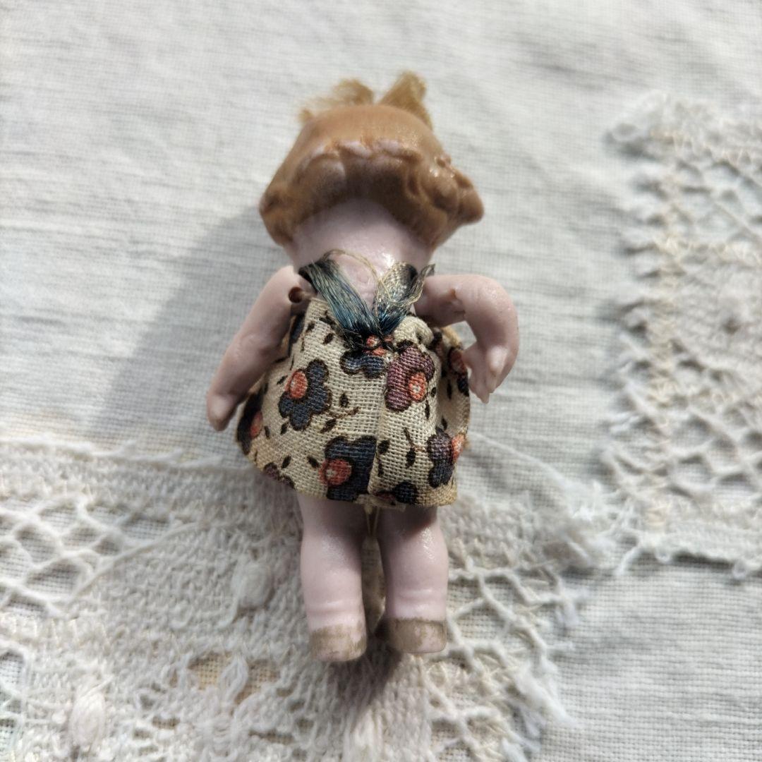 ドイツ　アンティーク　HERTWIG ミニチュアビスクドール　女の子