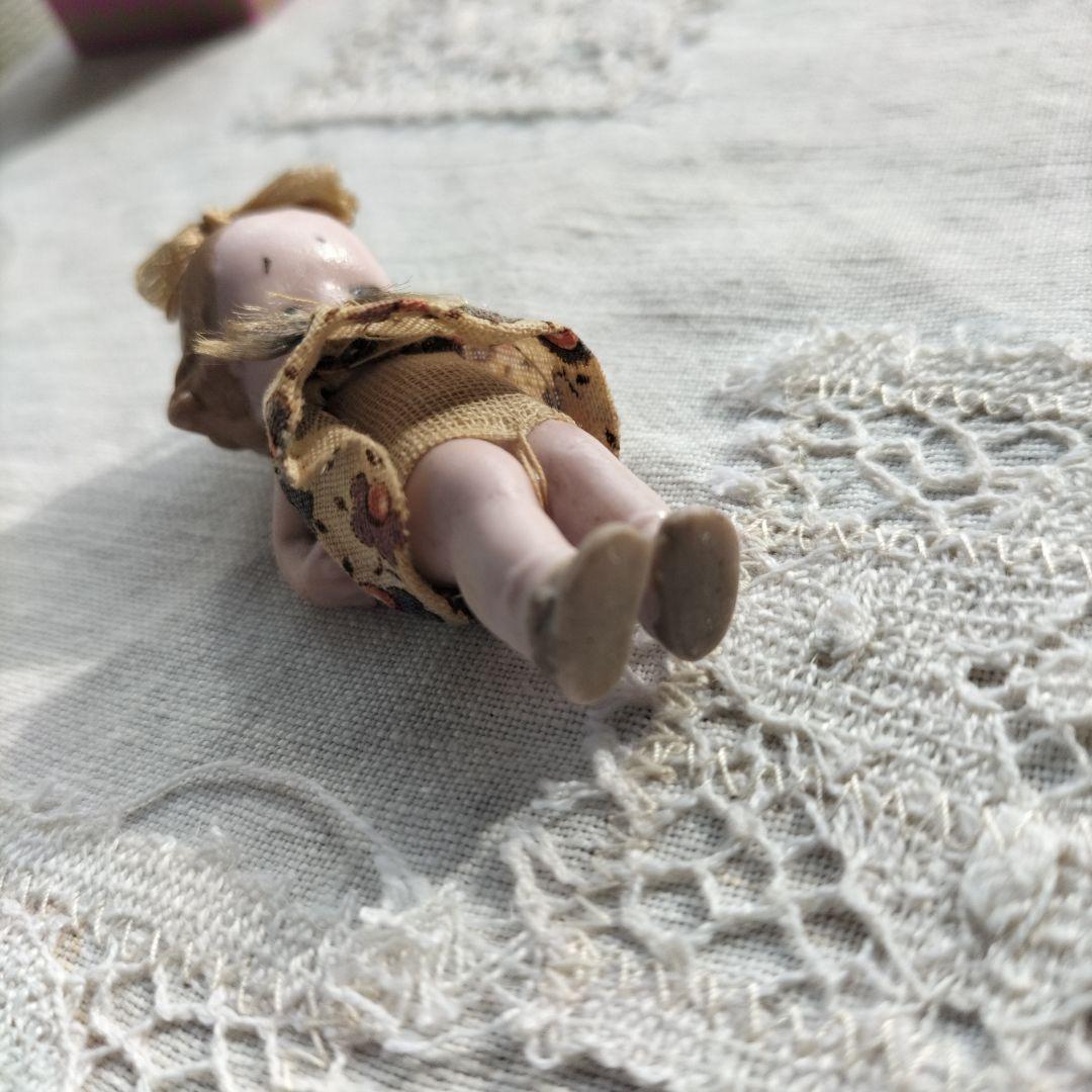 ドイツ　アンティーク　HERTWIG ミニチュアビスクドール　女の子