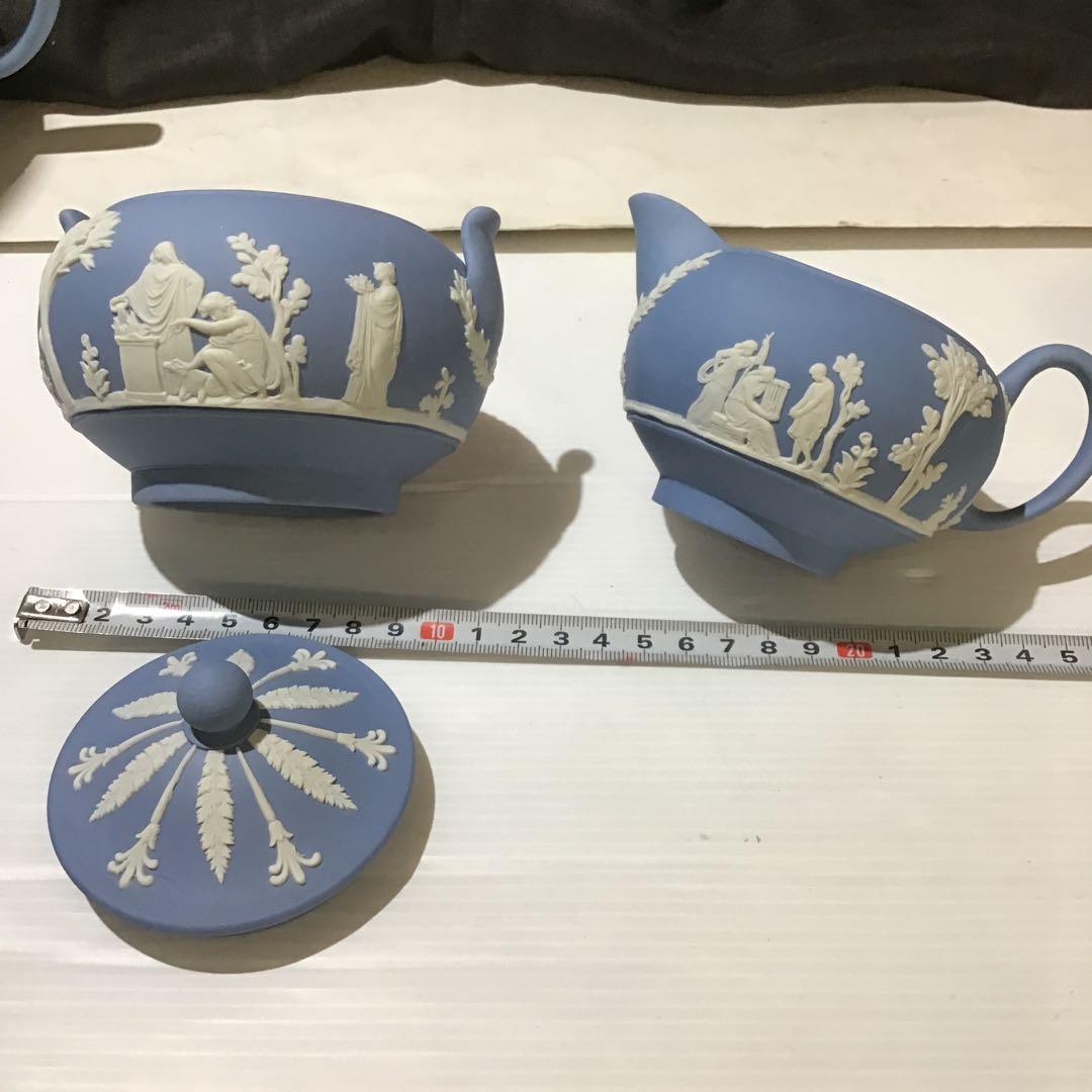 新品同様ウェッジウッド ジャスパー デミタスコーヒーセット ジャスパーウェア