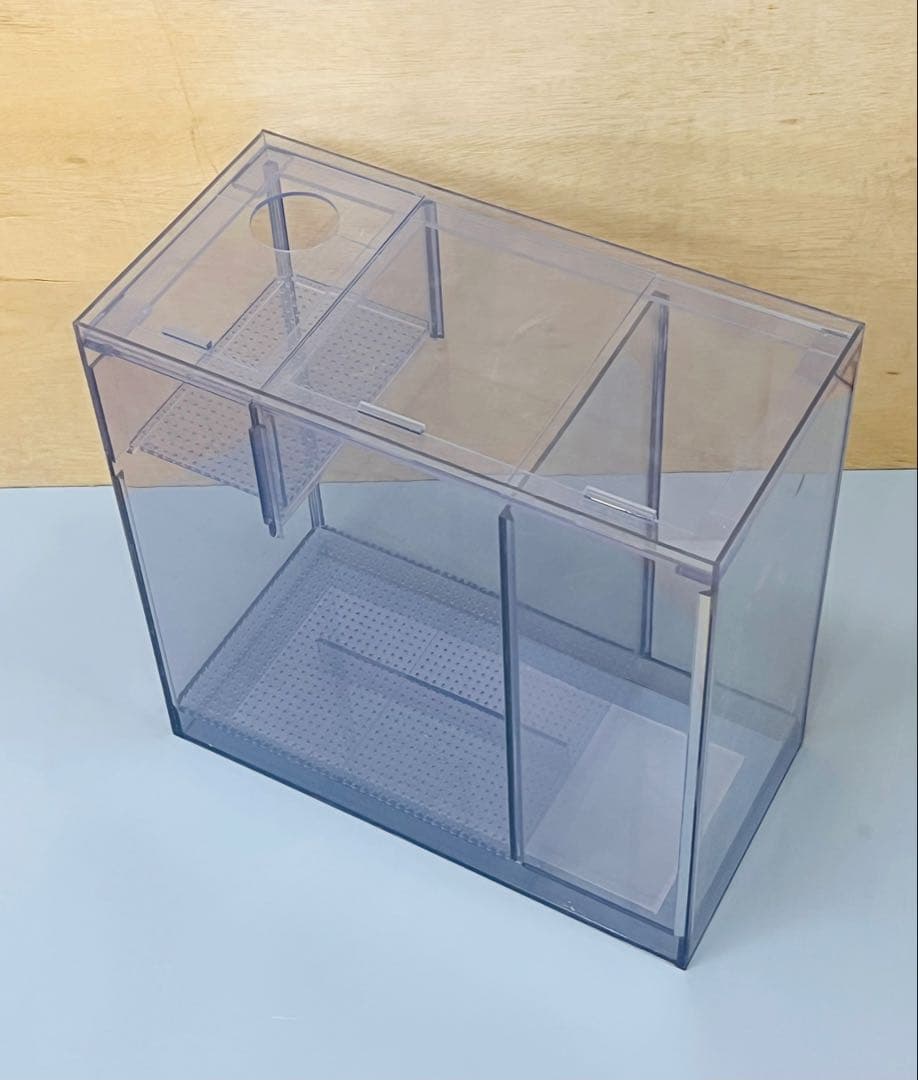 600×300×360オールガラスオーバーフロー水槽　クリア/ホワイト