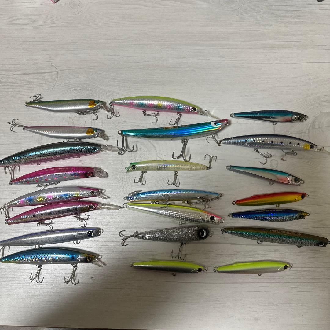 セットアッパー、モンスターショット、かっ飛び君など ルアー、ミノー22個セット