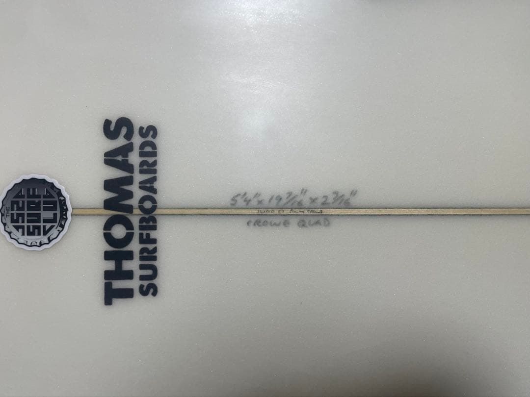 サーフィン・ボディボード THOMAS SURFBOARD 5'4 crowe quad
