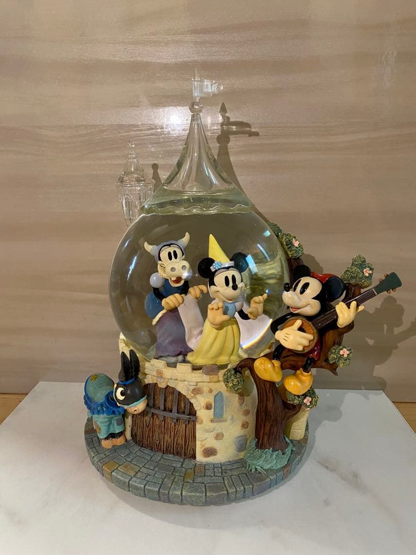 ミッキー　ミッニー　オルゴール　スノードーム　オブジェ　フィギュア