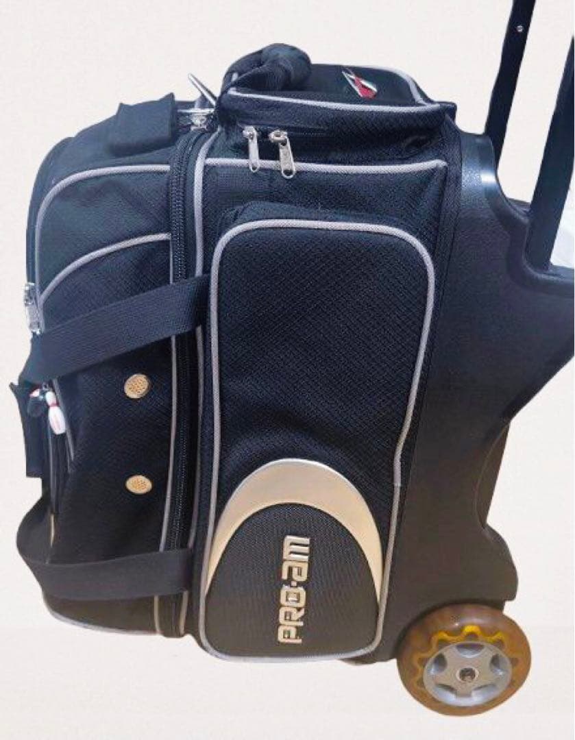 PRO-AM / ABS ボウリング用2ボールローラーバッグ