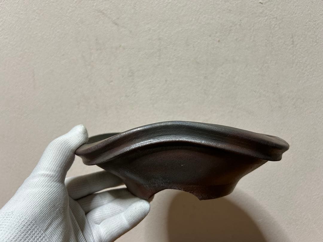 竹鳳　焼締変形盆栽鉢　貴風盆栽　小品盆栽　文人木　寄せ植え　山野草