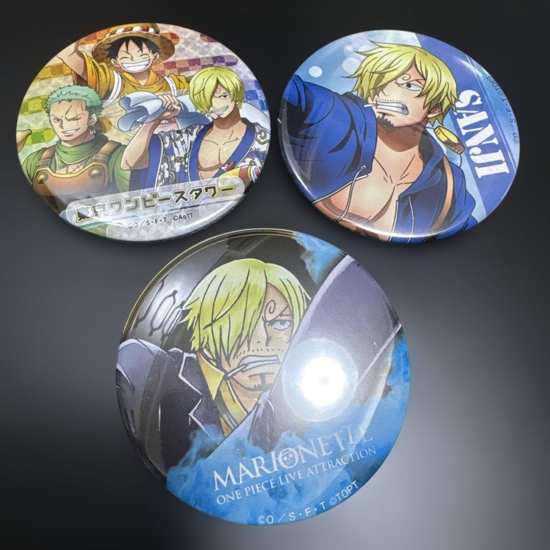 サンジ ワンピースタワー 缶バッジ 2020 夏 麦わらストア 限定 レア 輩