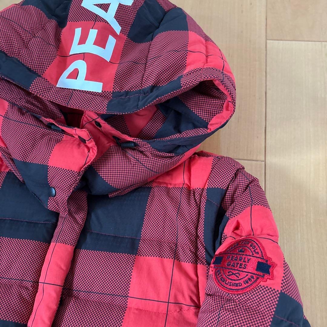 [美品】PEARLY GATES チェック柄ダウンジャケット