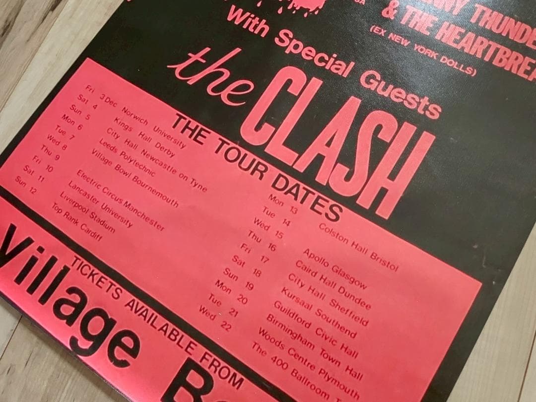 アナーキーツアー　ポスター　大判　セックスピストルズ　シド　ザ　クラッシュ