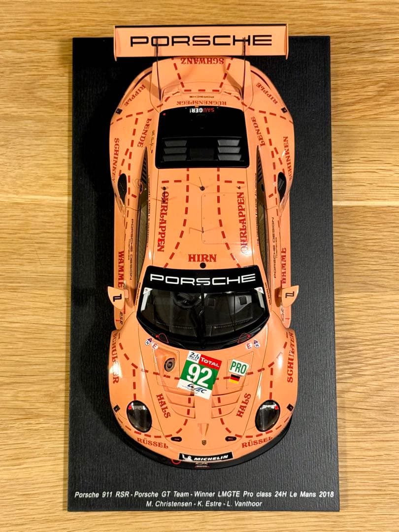 スパーク1/18 ポルシェ 911 RSR ルマン24h 2018 winner