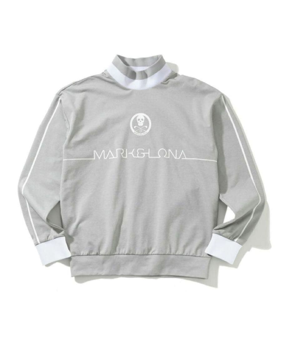 MARK&LONA BTL Mock Neck fleece |グレー XS