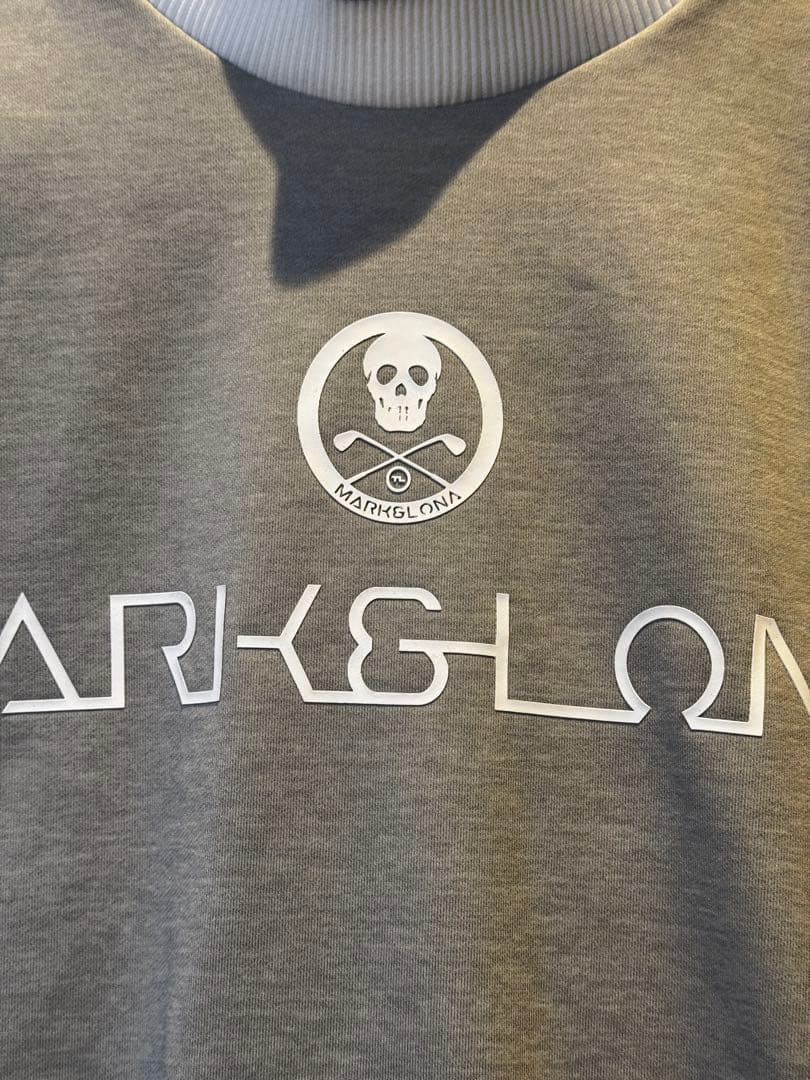 MARK&LONA BTL Mock Neck fleece |グレー XS