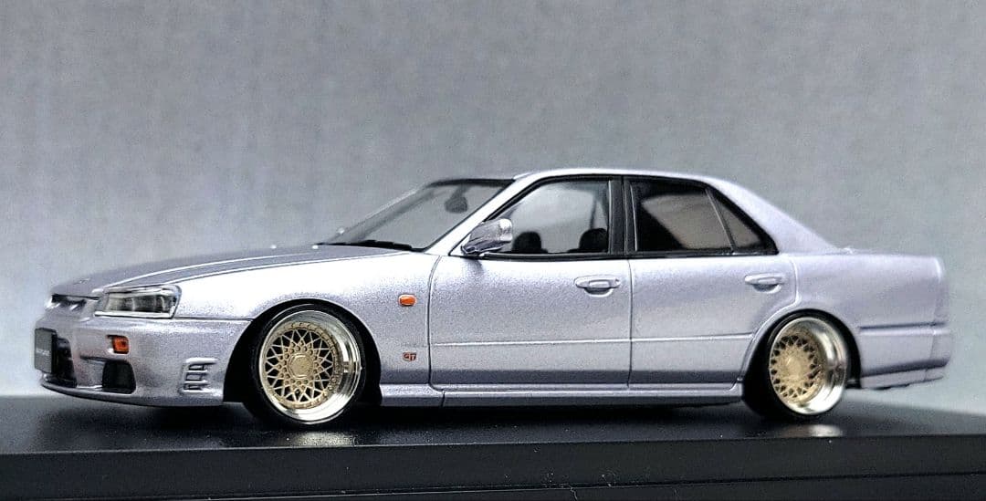 1/43　スカイライン改　25GT-X　R34　SSR-RS　アルミ製　深リム