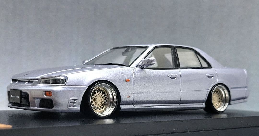 1/43　スカイライン改　25GT-X　R34　SSR-RS　アルミ製　深リム