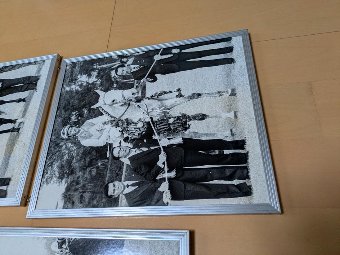フレーム入り昭和の競馬の貴重な写真