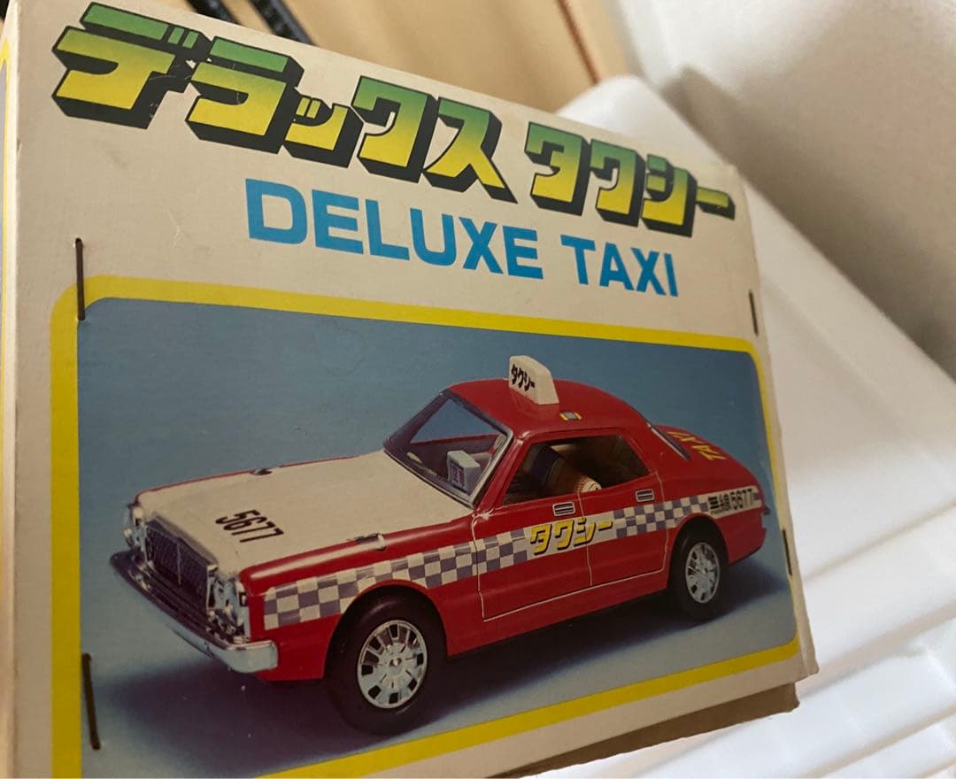 野村フリクション ブリキおもちゃ デラックスタクシー トヨタ マークII