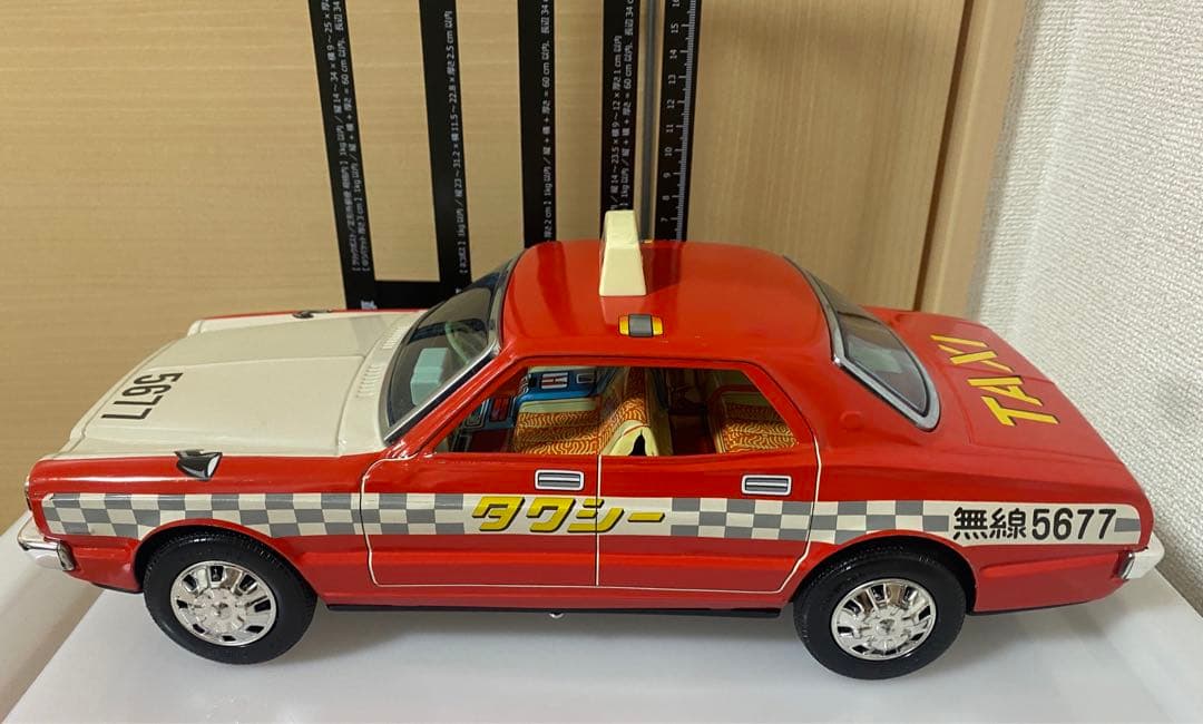 野村フリクション ブリキおもちゃ デラックスタクシー トヨタ マークII