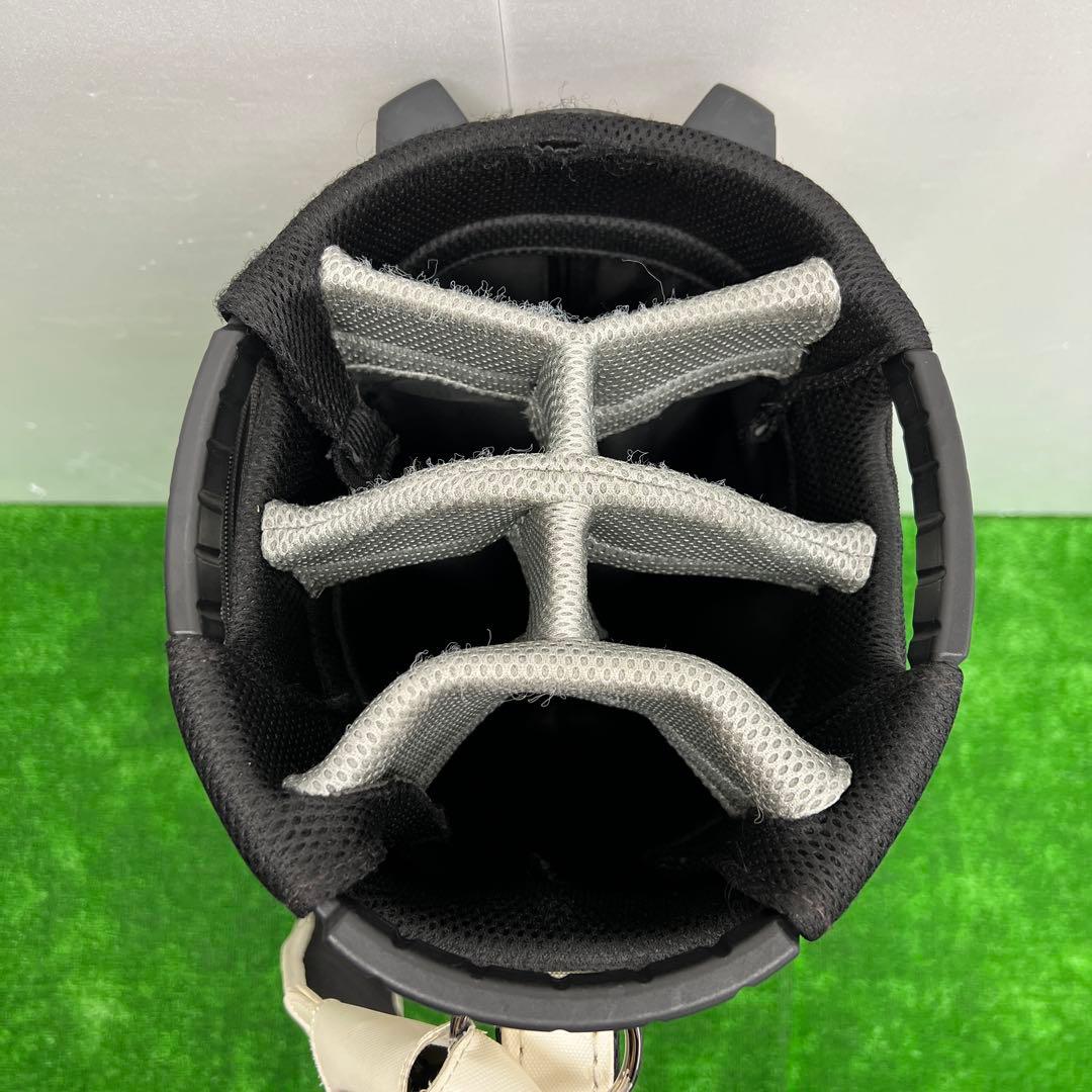 PRGR プロギア　ゴルフバッグ　キャディバッグ　9インチ　ホワイト　メンズ