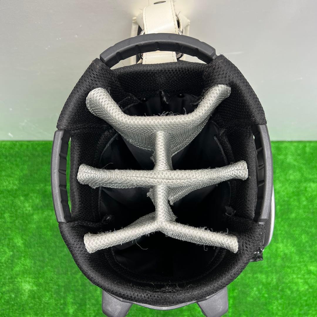 PRGR プロギア　ゴルフバッグ　キャディバッグ　9インチ　ホワイト　メンズ