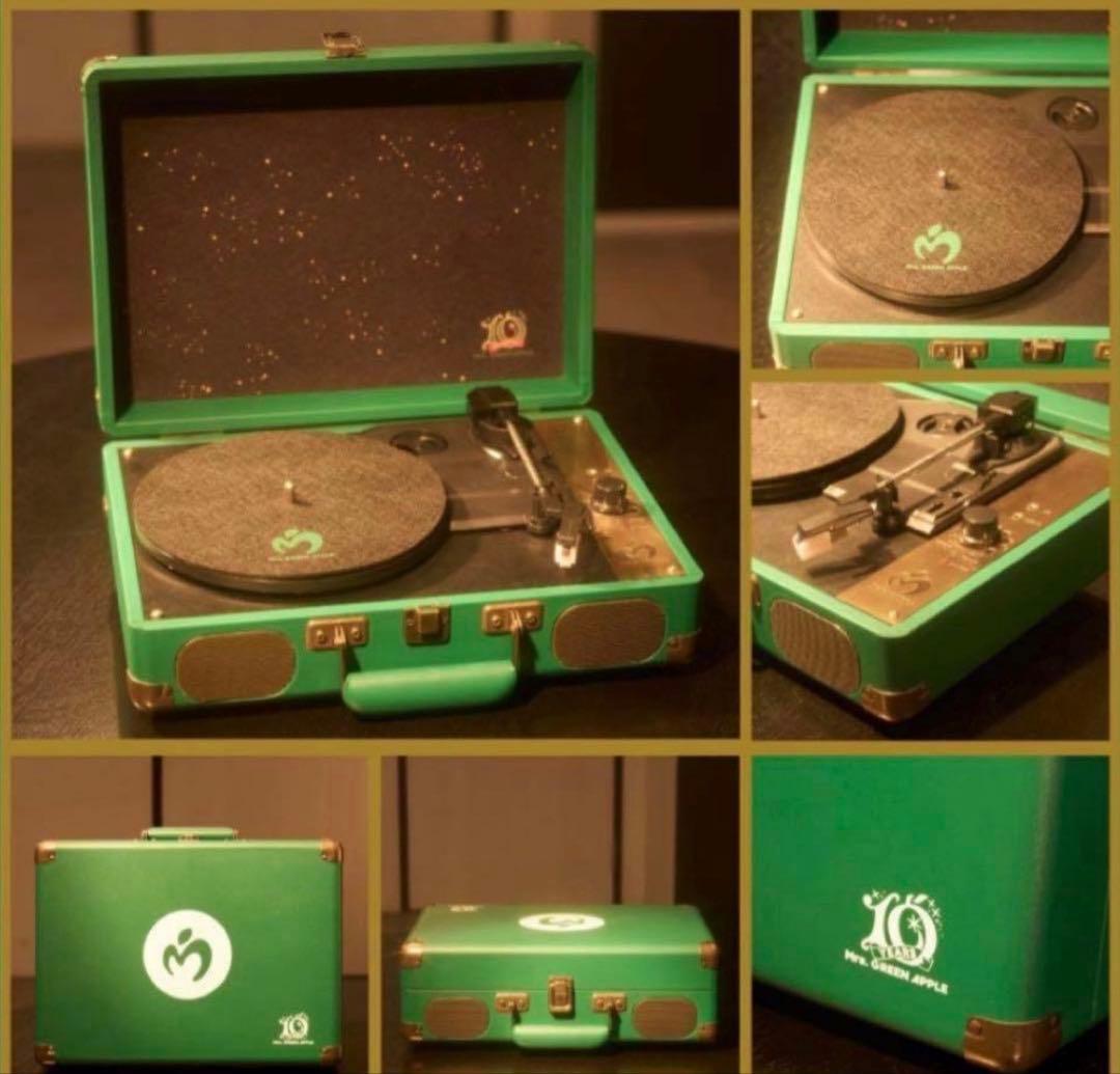 新品未使用　ミセスレコードプレーヤー　ミセスグリーンアップル