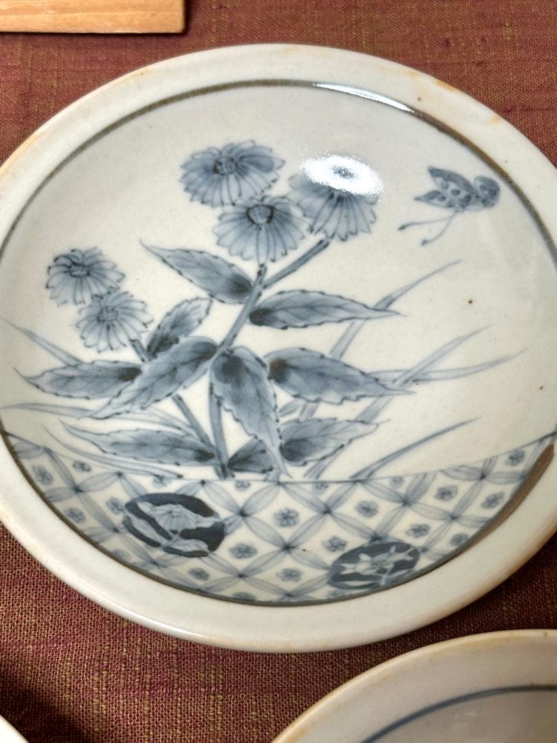 佐藤走波 五代 六十三歳作 取皿揃 「野菊」