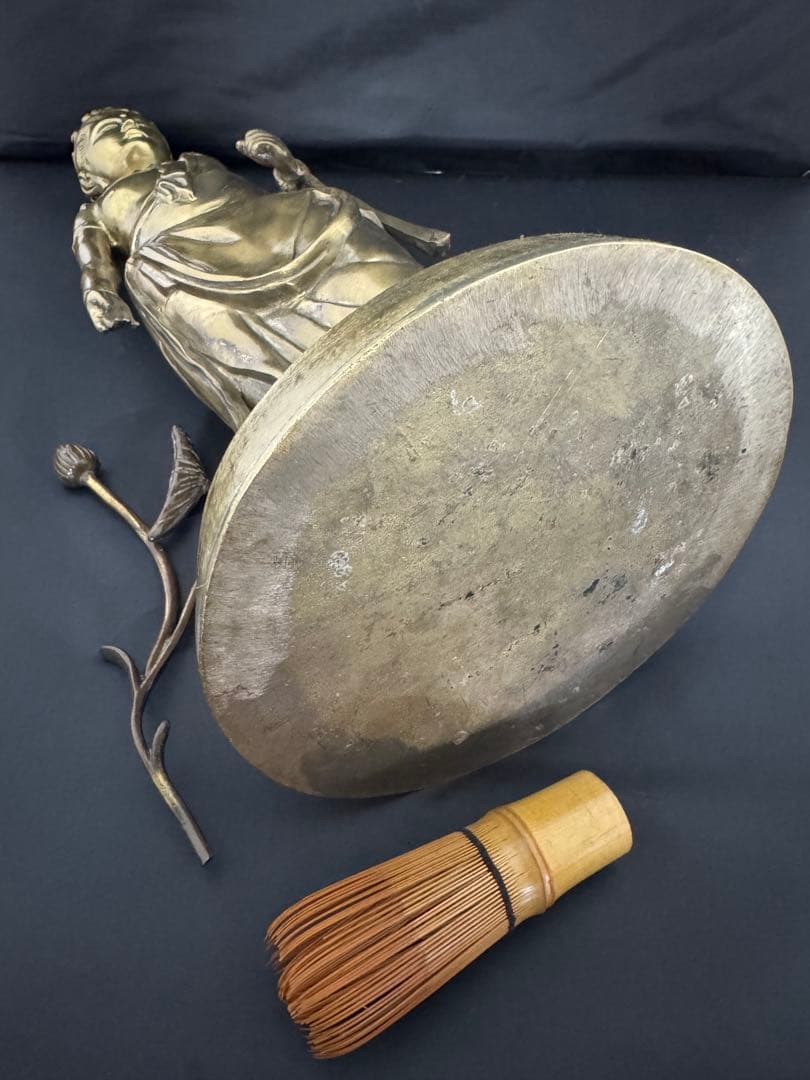 大型　観音 菩薩 銅製 仏像 彫刻 置物 開運 風水 骨董 古美術 アンティーク