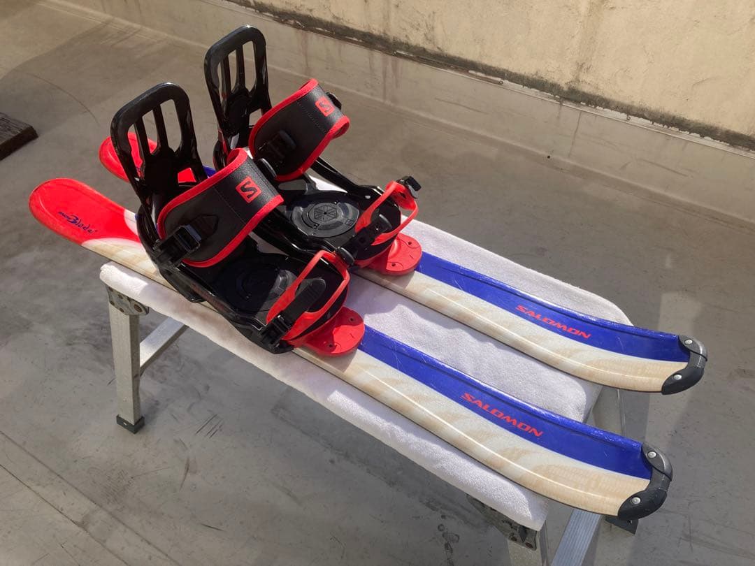 ショート(ファン)スキー　スノーボードブーツ用SALOMON×SALOMON青赤