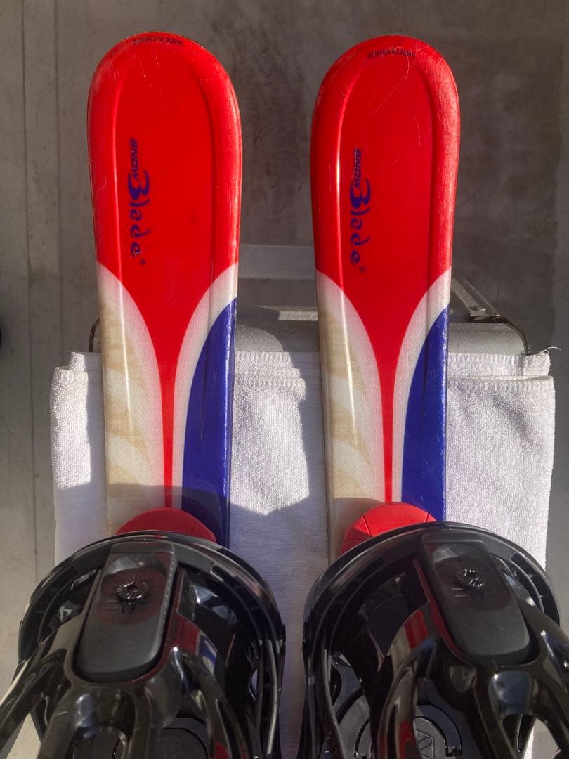 ショート(ファン)スキー　スノーボードブーツ用SALOMON×SALOMON青赤