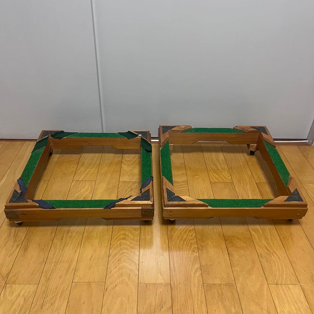 1尺6寸用太鼓台　2台セット　キャスター付　据え置き台　長胴太鼓　太鼓台