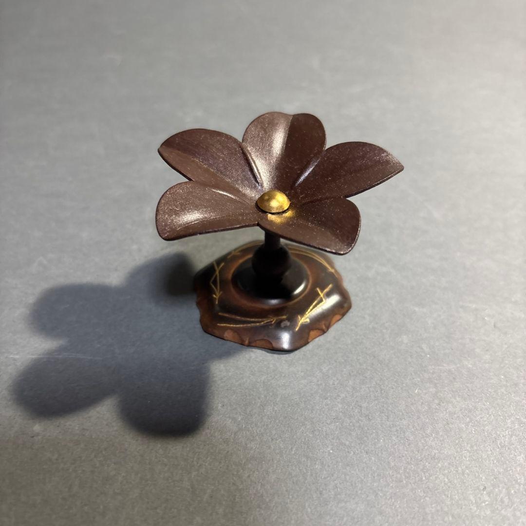 釜師　和田美之助　つく羽　蓋置　共箱