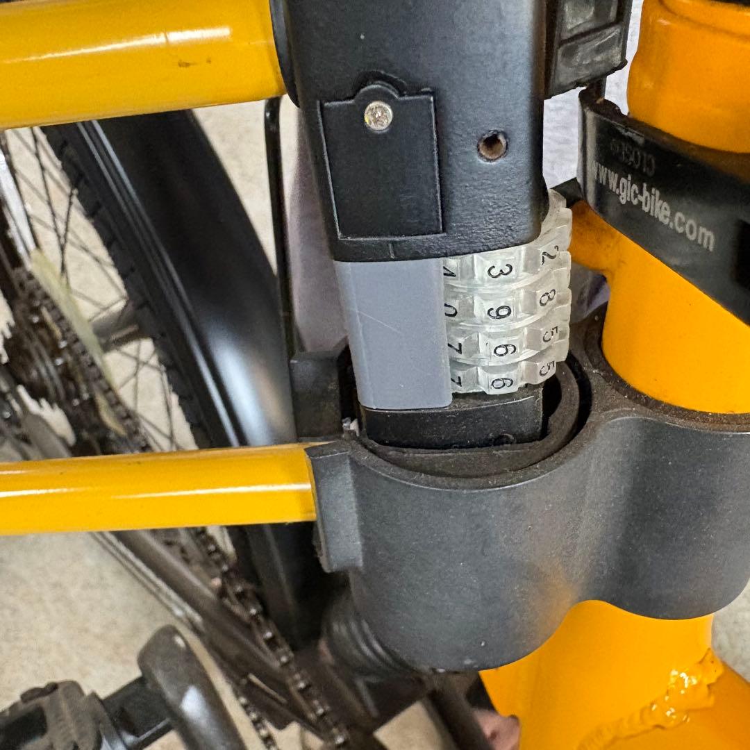 HUMMER 折りたたみ自転車 イエロー　カスタム　20インチ　引取り限定