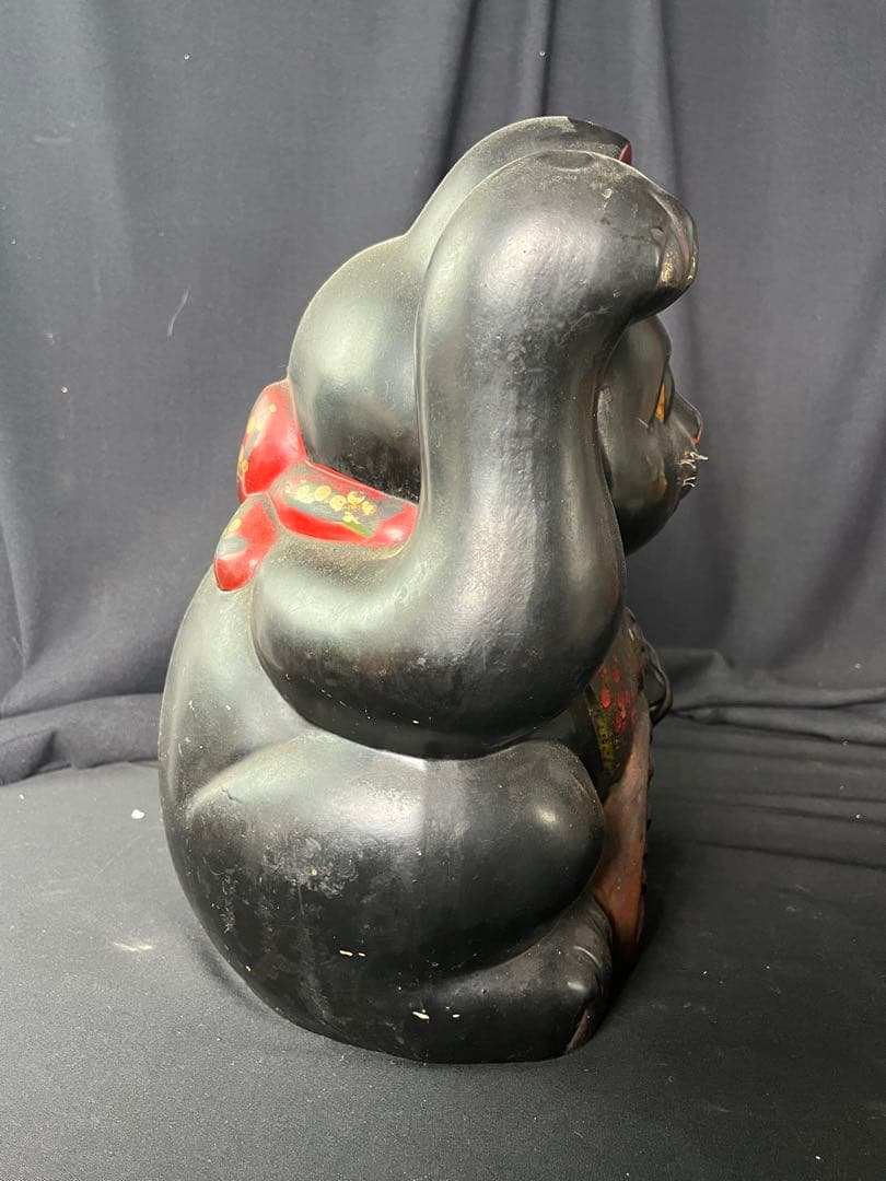 黒い招き猫 約30cm