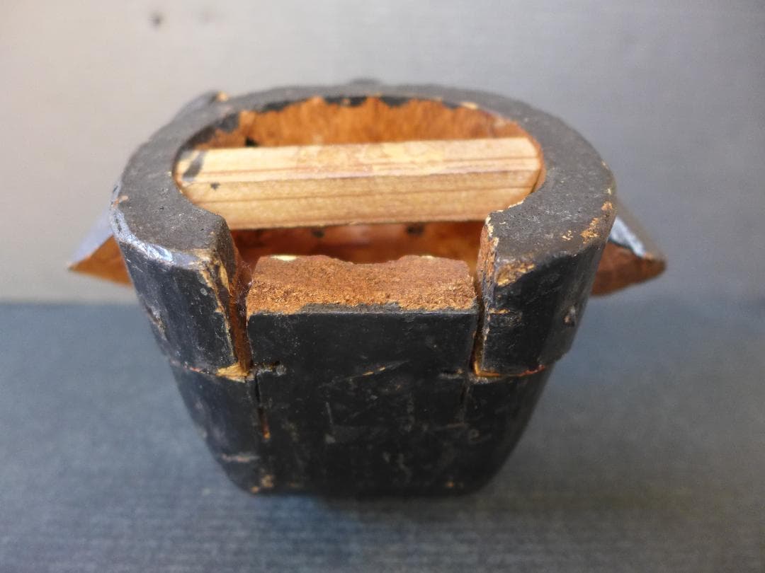 明治大正期頃　獅子頭　一刀彫り　木彫　魔除け　厄除け レトロ　アンティーク　骨董