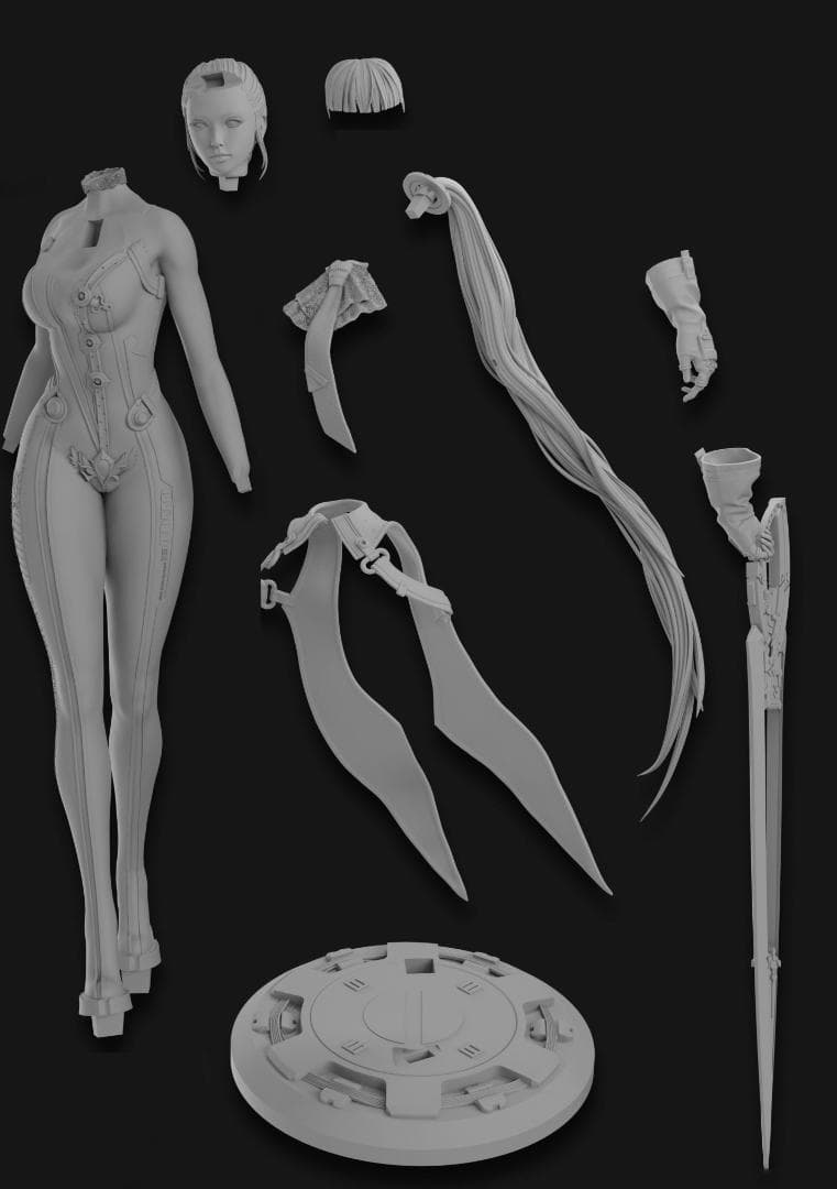 イブ 1/8 ステラーブレイド ガレージキット 未塗装 未組立 フィギュア