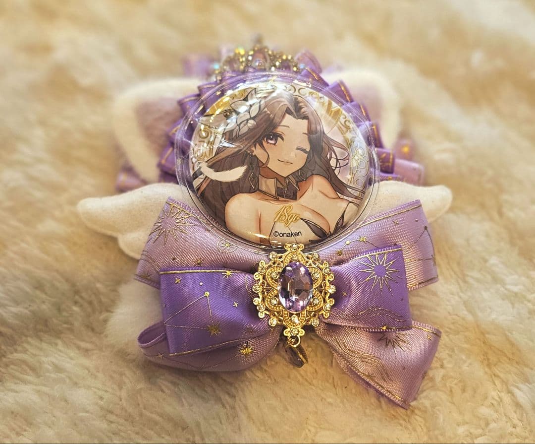 女子研究大学　18号　ポップコーン缶バッジレア