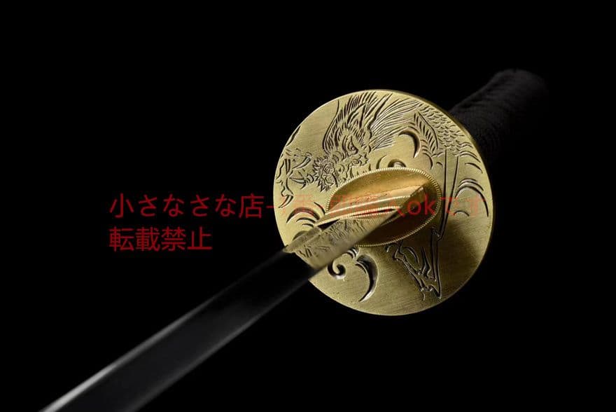 文様鋼武士刀【幽冥狂獅子】 古兵器 武具　刀装具　日本刀　模造刀 居合刀