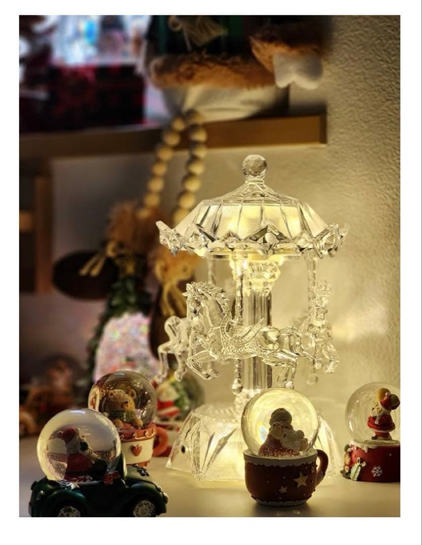 12485在庫処分！南貿易 アクリル製メリーゴーランド