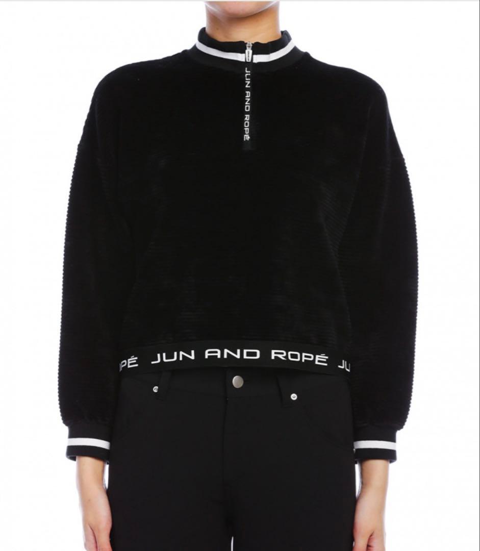 新品タグ付き　JUN&ROPE パイルジャージ　プルオーバー　Ｌ　ゴルフ