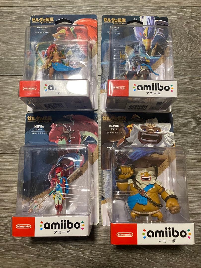 amiibo ゼルダの伝説 四人の英傑 4体セット 新品 ブレスオブザワイルド