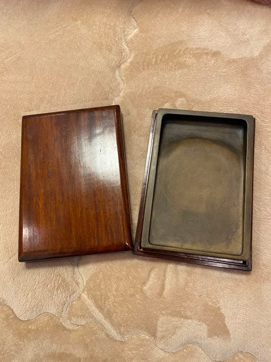 ㉘【再値下げ】硯　澄泥硯（鱔魚黄）　書道