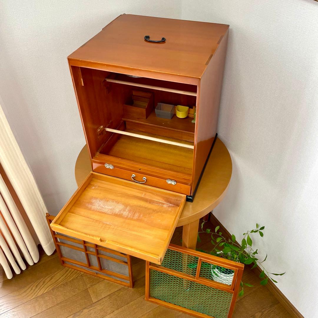 【無垢材】ビンテージ 木製 鳥籠 バードゲージ【アンティーク】