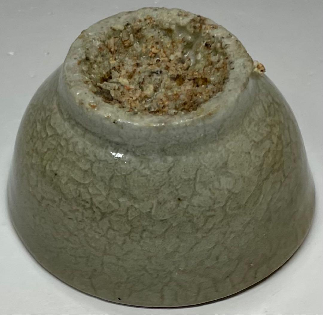 李朝　井戸盃　ぐい呑　高麗青磁　箱付　y012