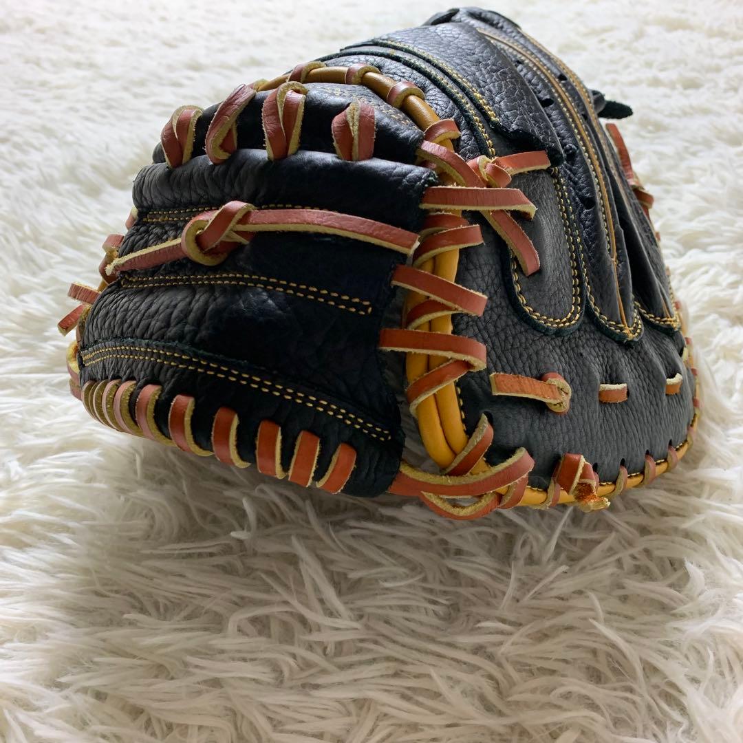 美品■TIGORA キャッチャーミット ブラック　黒　軟式用