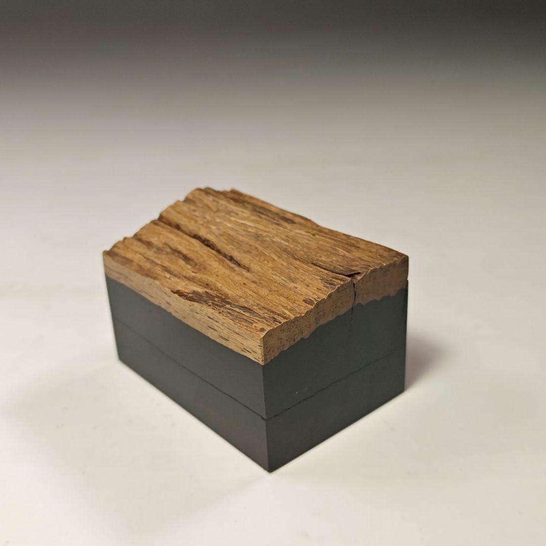 イ573 香合『西垣遊山作』『鳥文木　香合　大徳寺　三重野与雲　極箱』茶道具